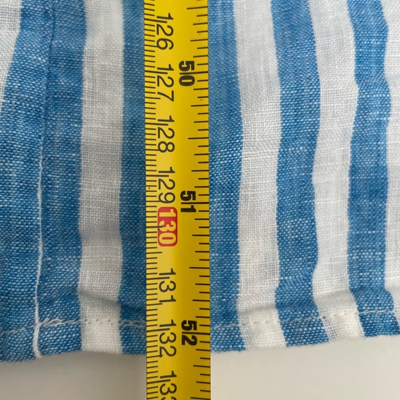 Hatley Isla Linen Dress XL French Stripes Blue White Cruise Resort Party - Picture 14 of 14